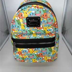Loungefly Kids Backpack — Multicolor Pokémon Character Print